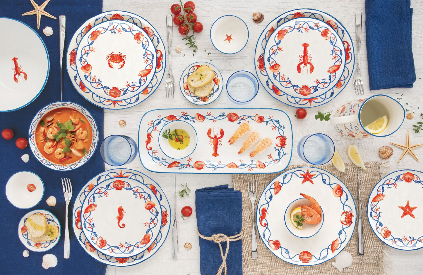 Set de 4 tasses à café Seaside