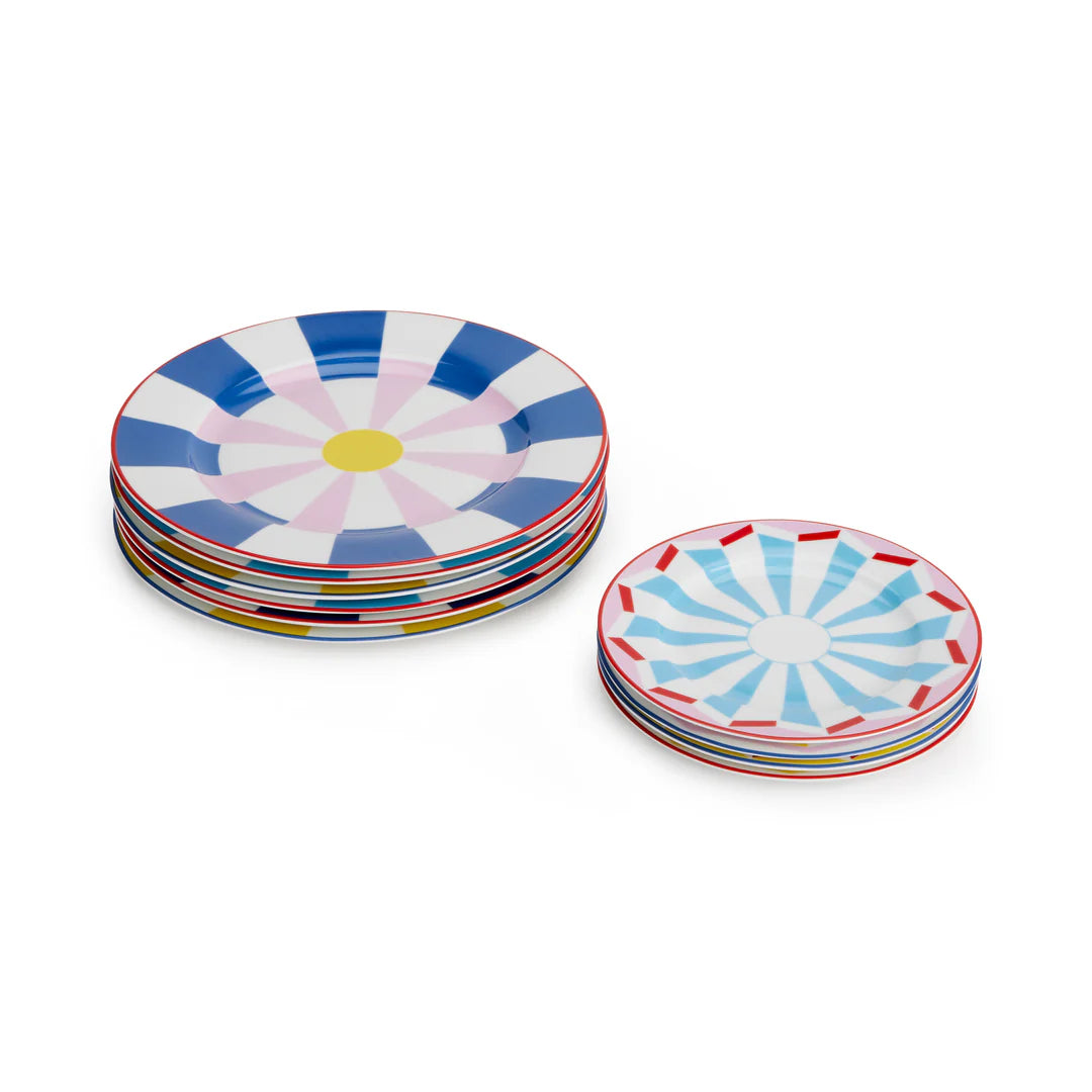 Set de 4 assiettes à dessert Geocromia