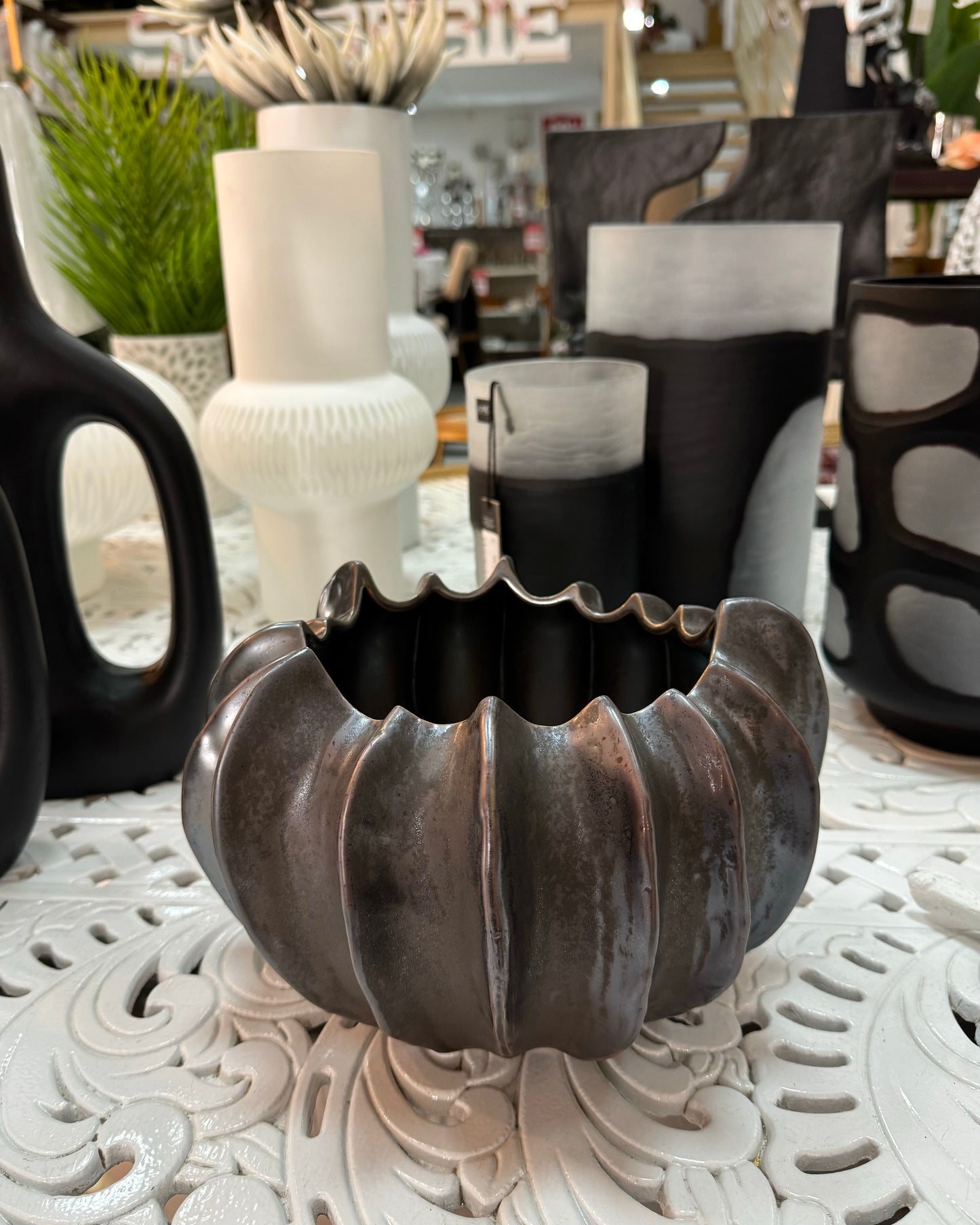 Pot Cockled en céramique GM