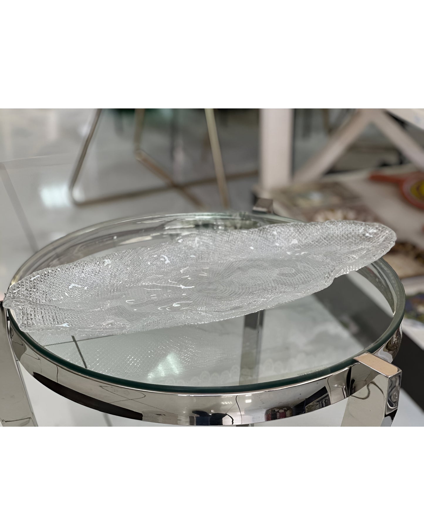 2x Plat de service wavy Diamanté @IVV