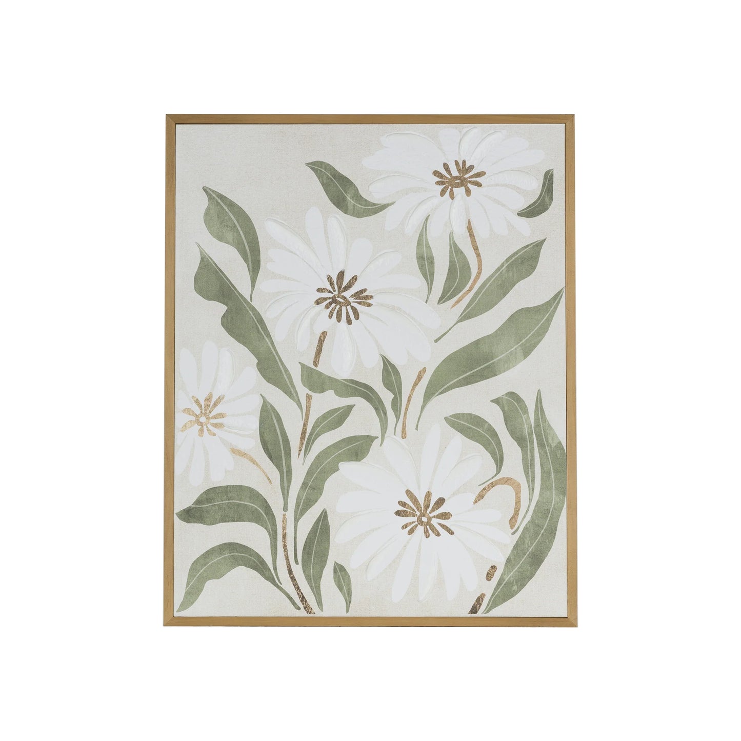 Tableau White Flowers 40x50
