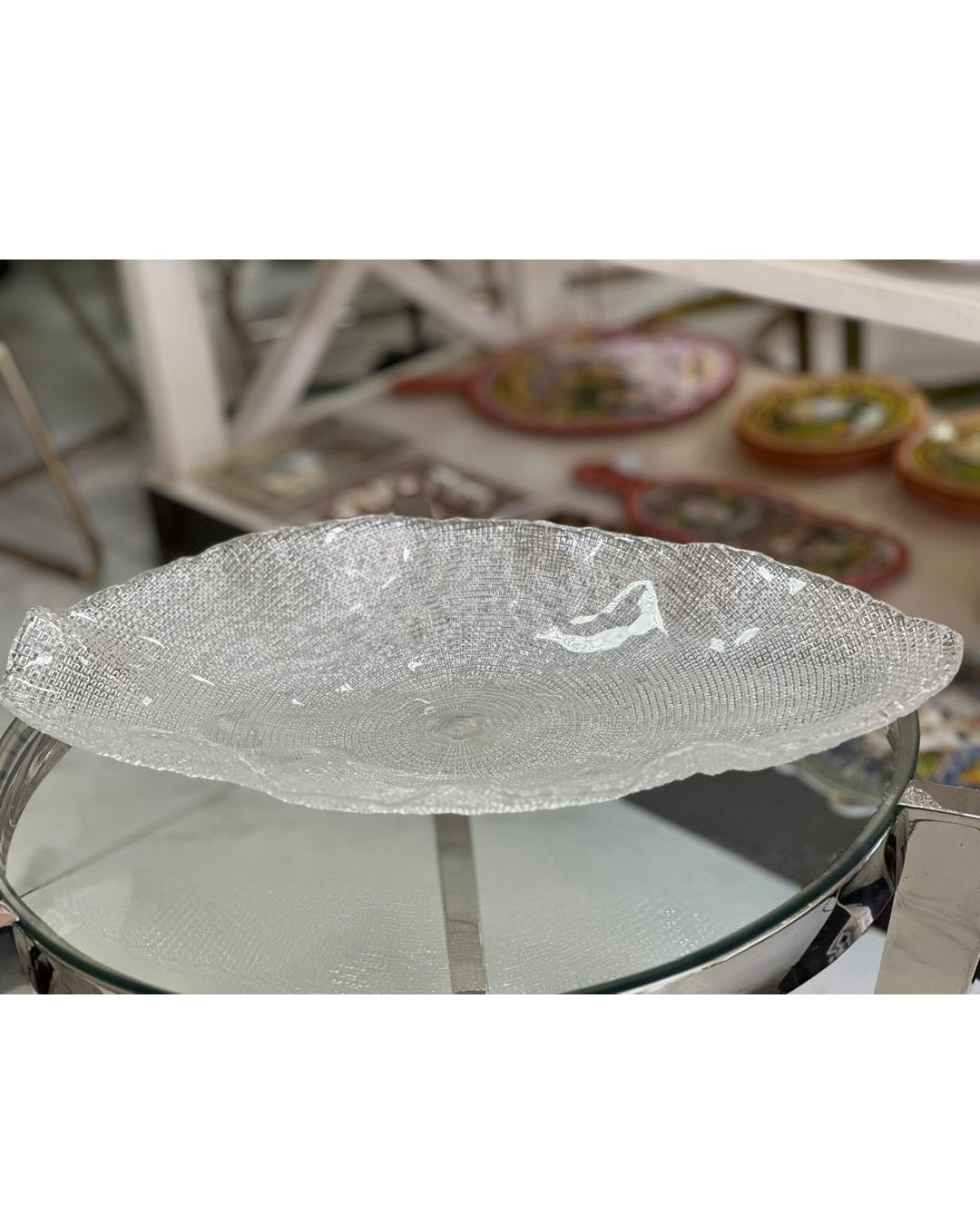 1x Plat de service wavy Diamanté @IVV
