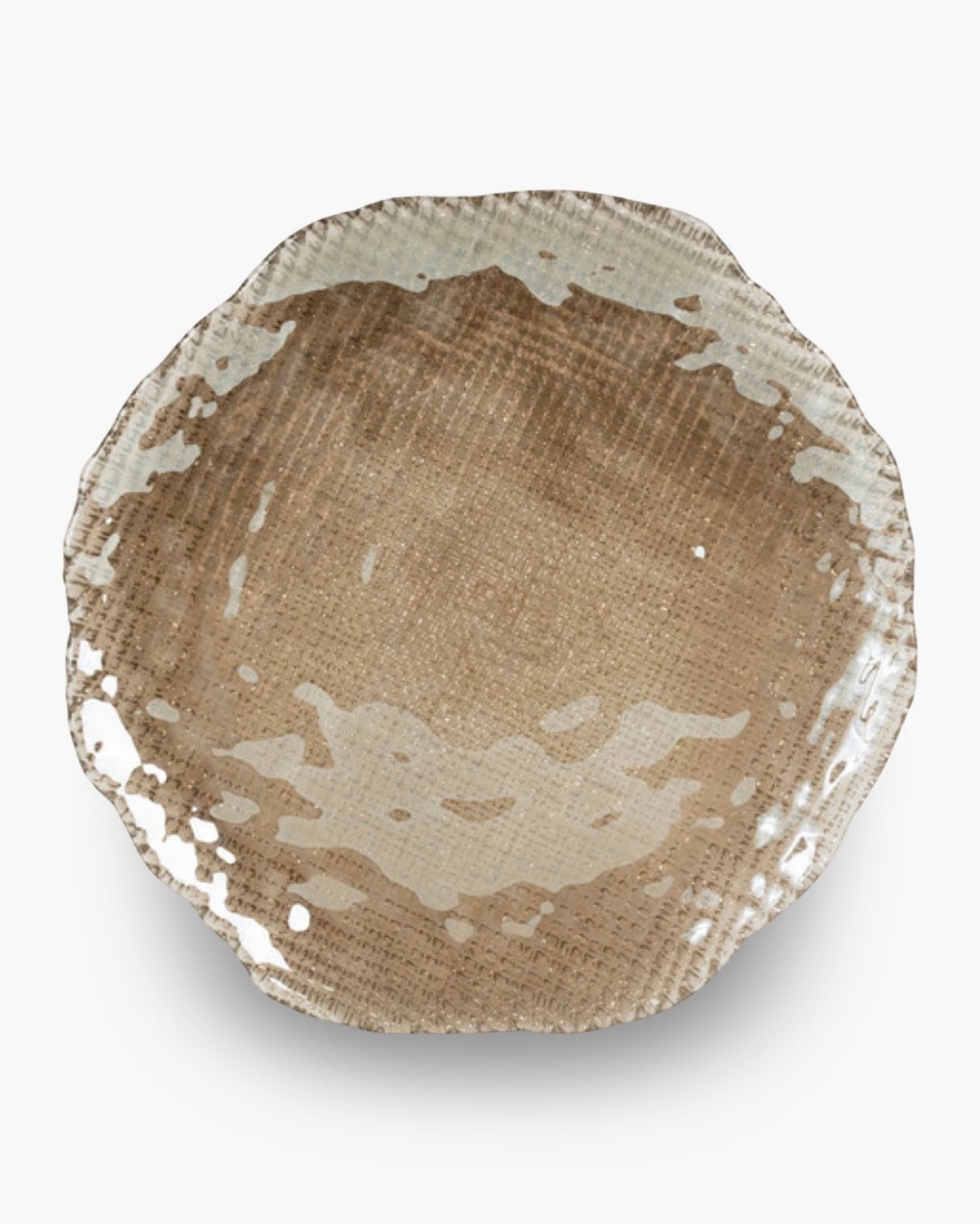12x Assiette plate Toile en verre GM (prix à l'unité)