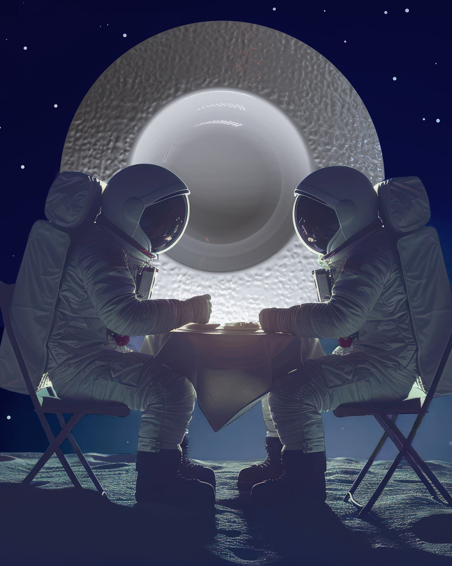 Plat texture Moon @Baci Milano