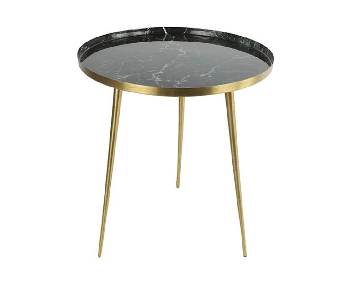 Table d’appoint marbre vert