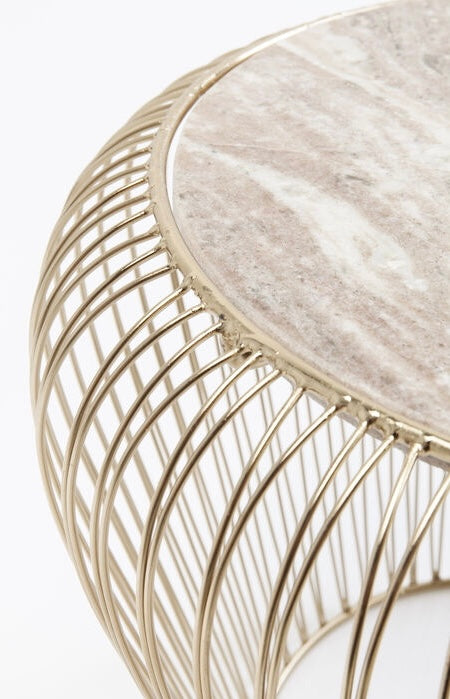 Table d’appoint marbre gris