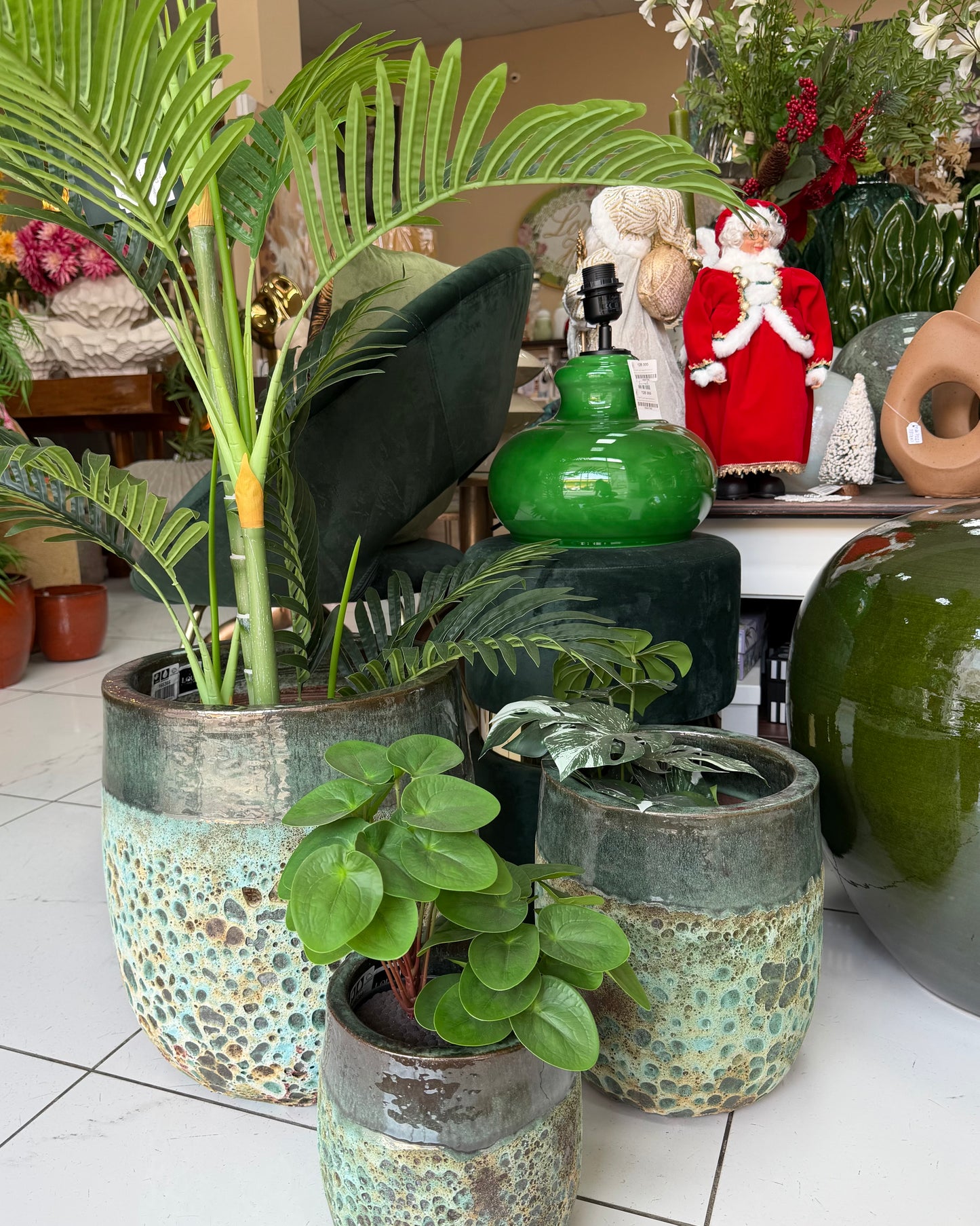 Pied de lampe Verde