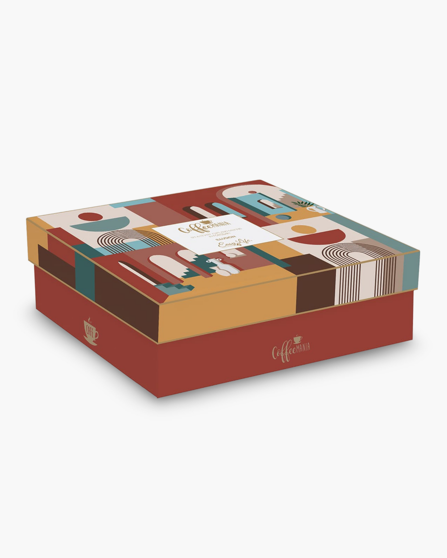 Coffret de 6 tasses à café Illusion