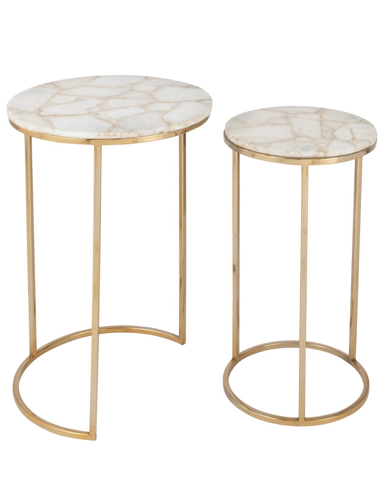 Set de 2 tables d’appoint Quartz