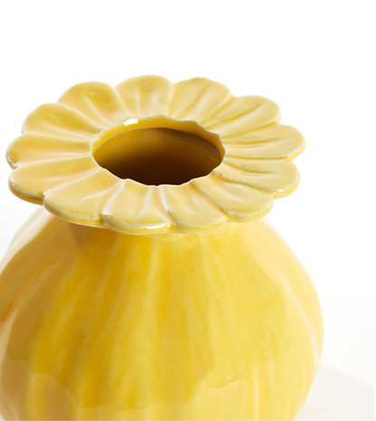 1x Flower vase yellow PM