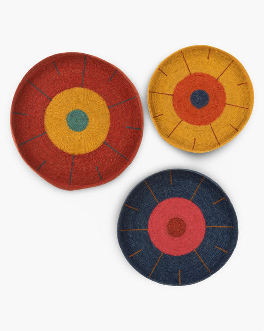 Set de 3 plateaux déco murale