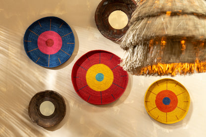 Set de 3 plateaux déco murale