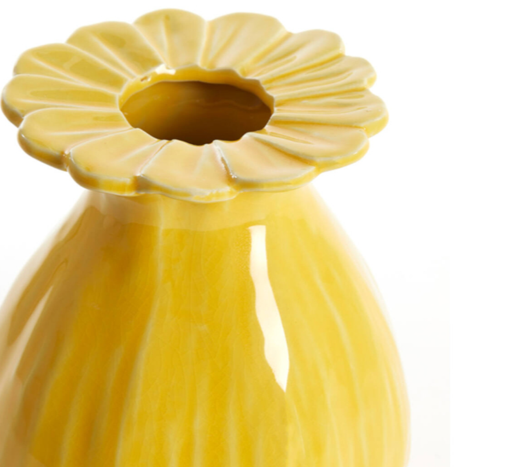 Flower vase yellow GM