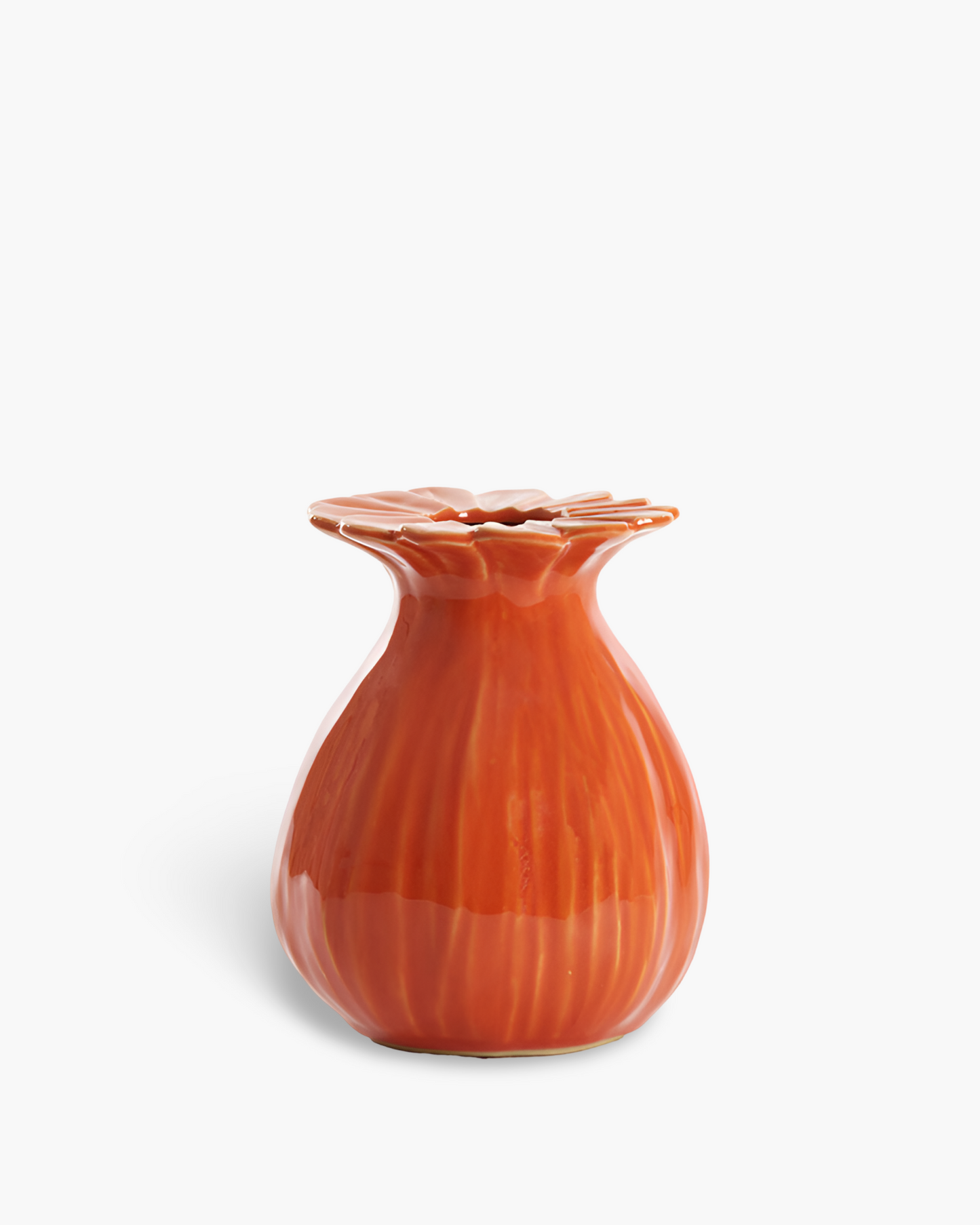 1x Flower vase orange MM