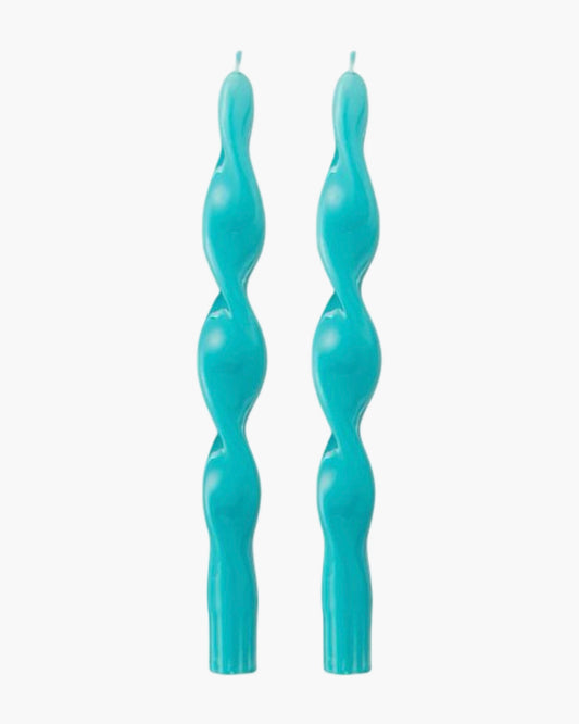 Set de 2 bougies torsades