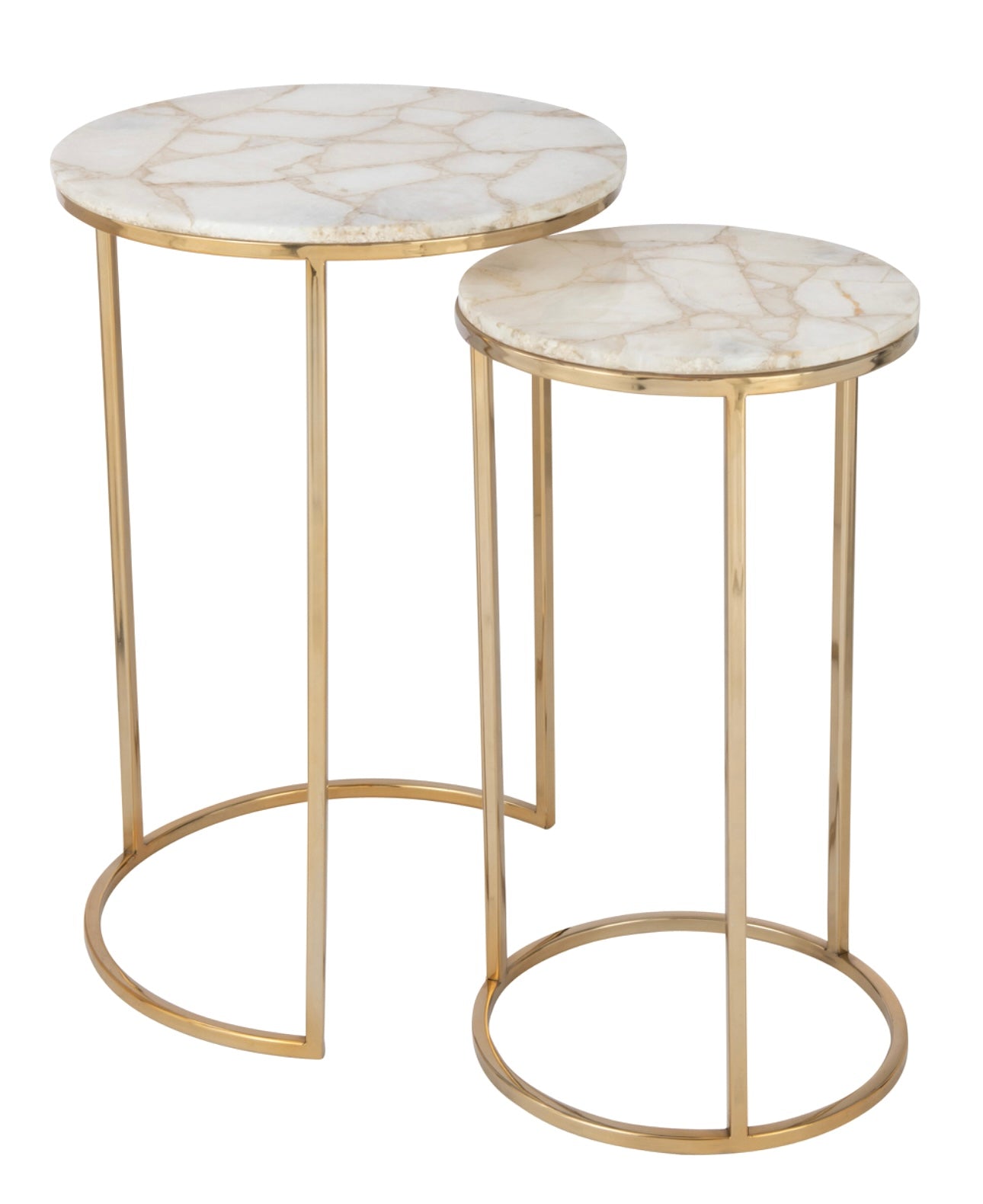 Set de 2 tables d’appoint Quartz