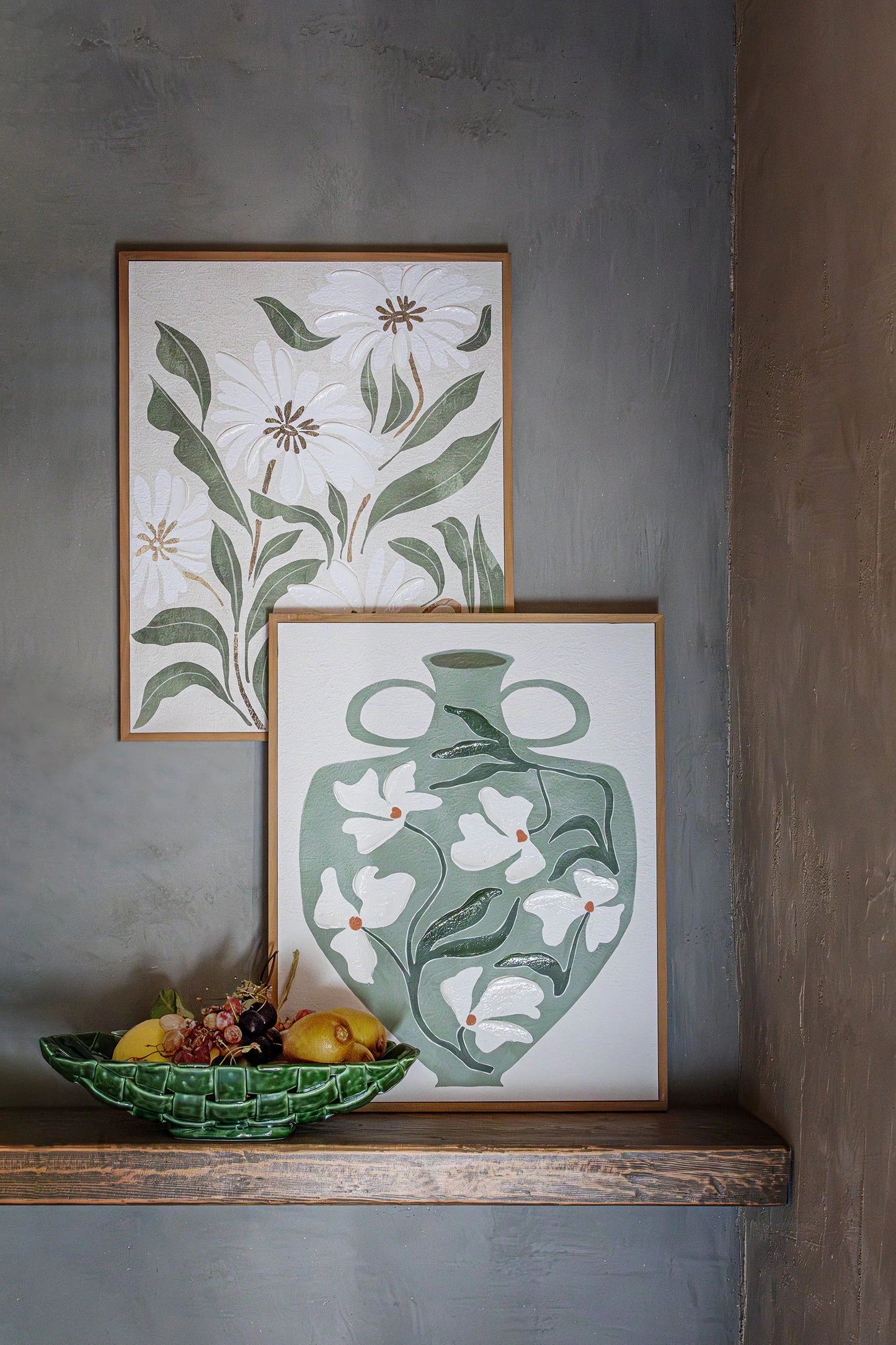 Tableau White Flowers 40x50