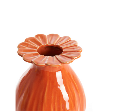 1x Flower vase orange MM