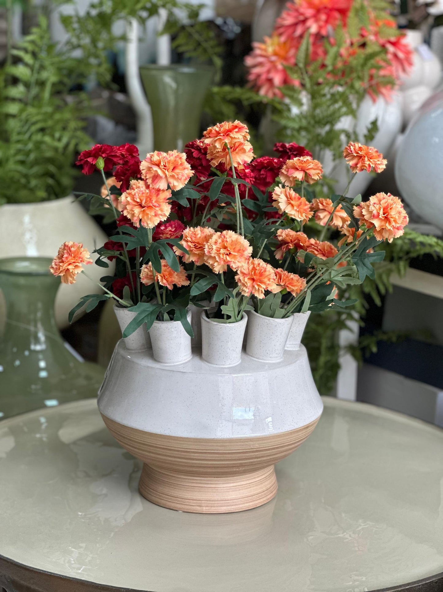 1x Vase (sans fleurs)