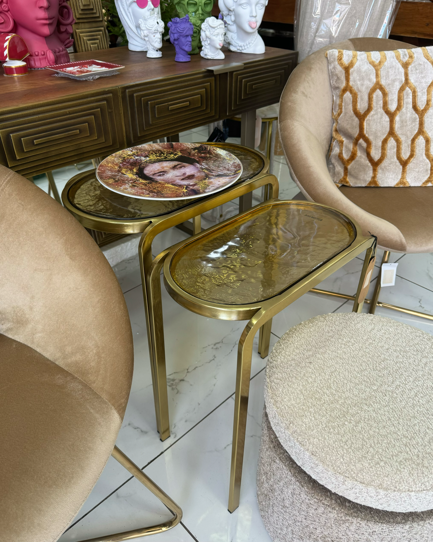 Set de 2 tables basses Bandhu