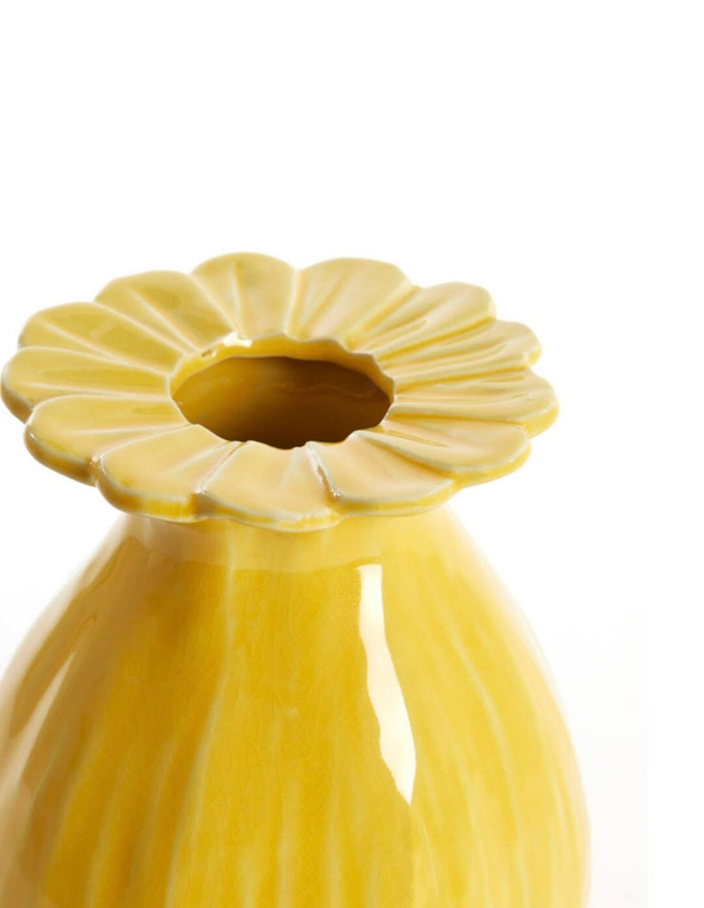 Flower vase yellow MM