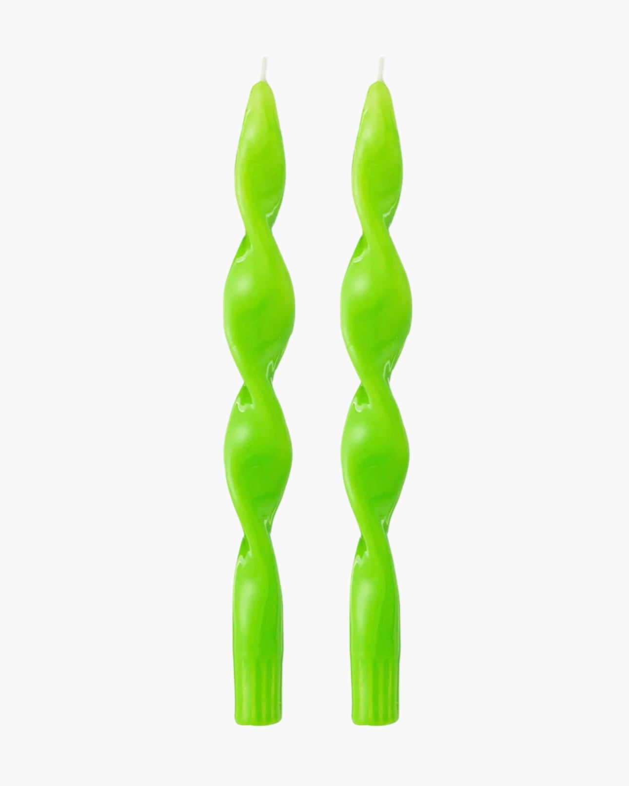 Set de 2 bougies torsades