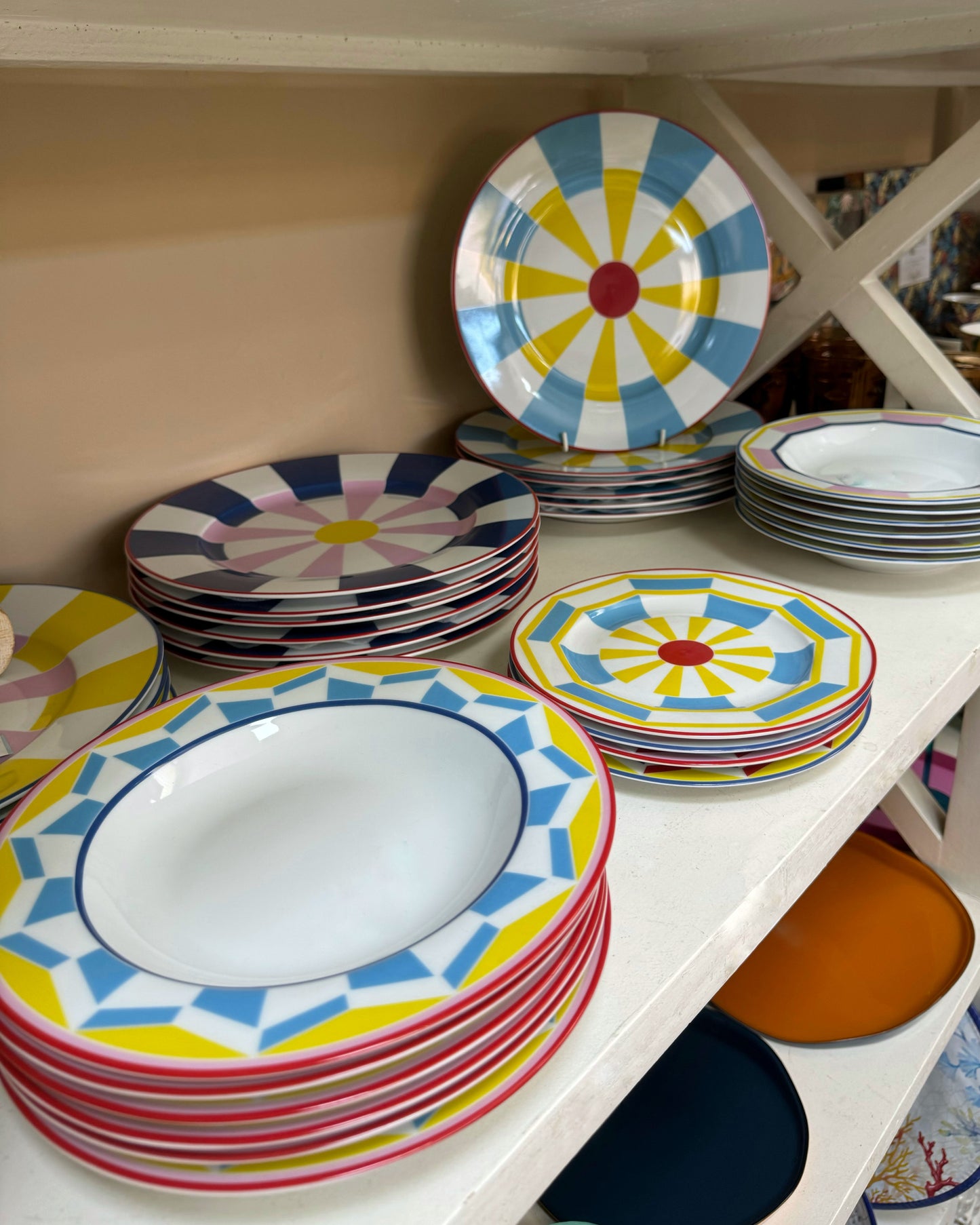 Set de 4 assiettes à dessert Geocromia