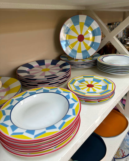 Set de 4 assiettes à dessert Geocromia