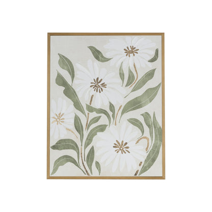 Tableau White Flowers 40x50