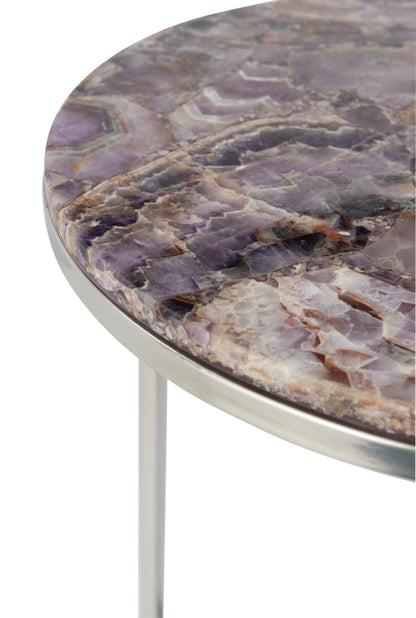 Set de 2 tables d’appoint Amethyst