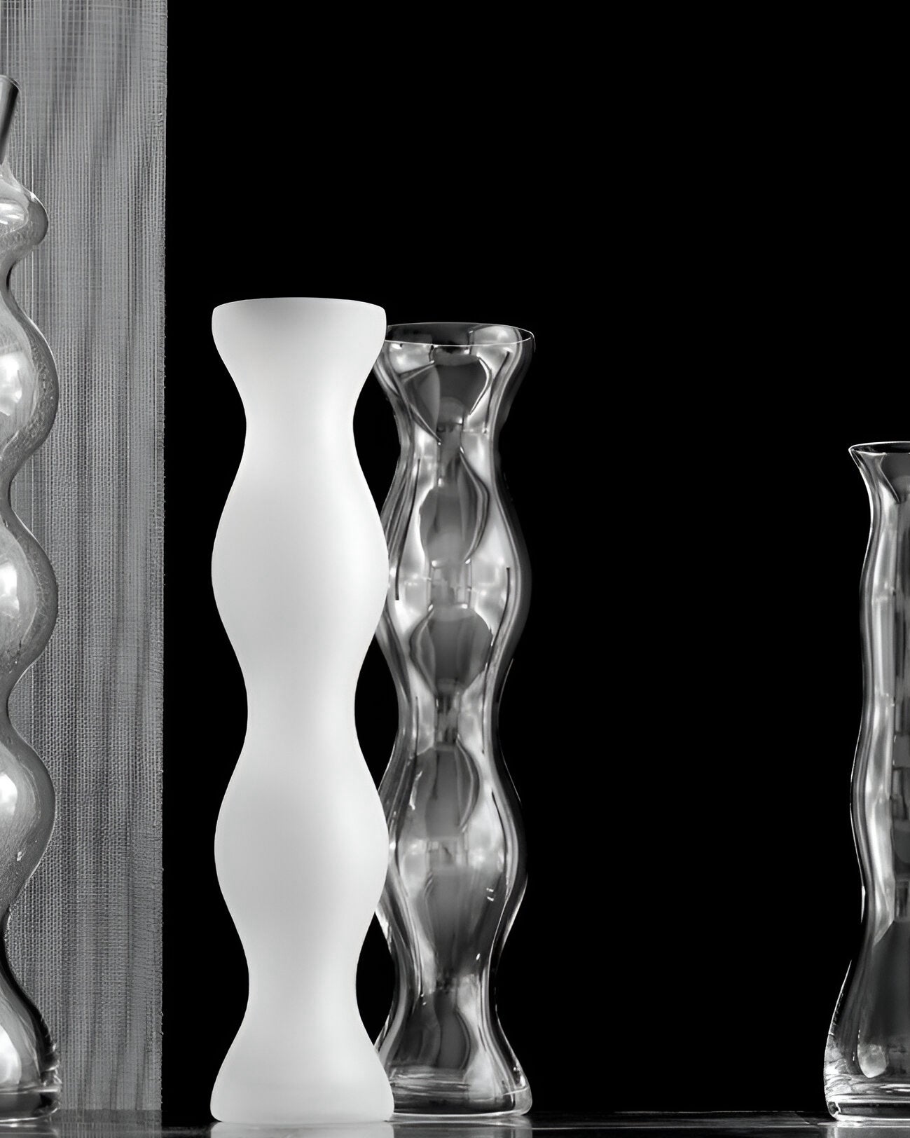 Vase Wavy en verre transparent @IVV