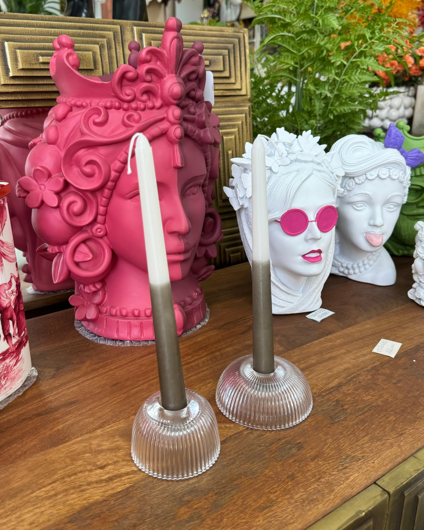 Set de 2 bougeoirs Canel