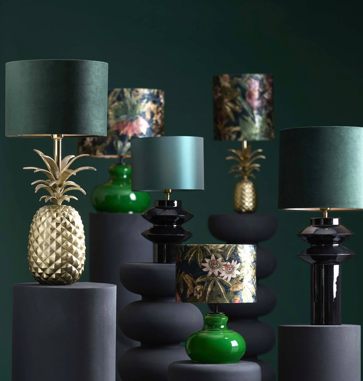 Pied de lampe Verde
