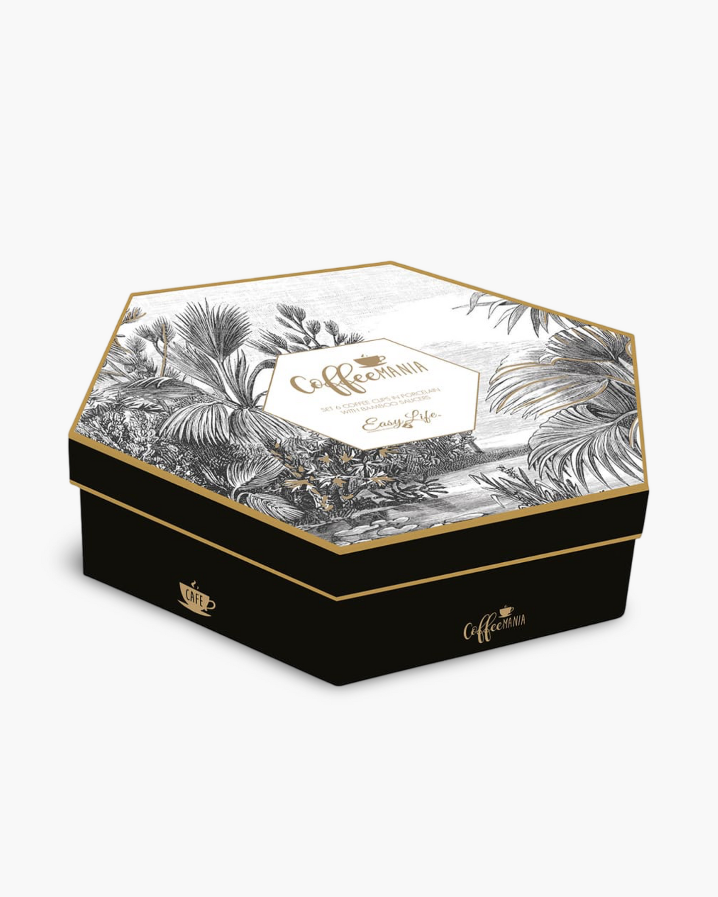 Coffret de 6 tasses à café Rain Forest