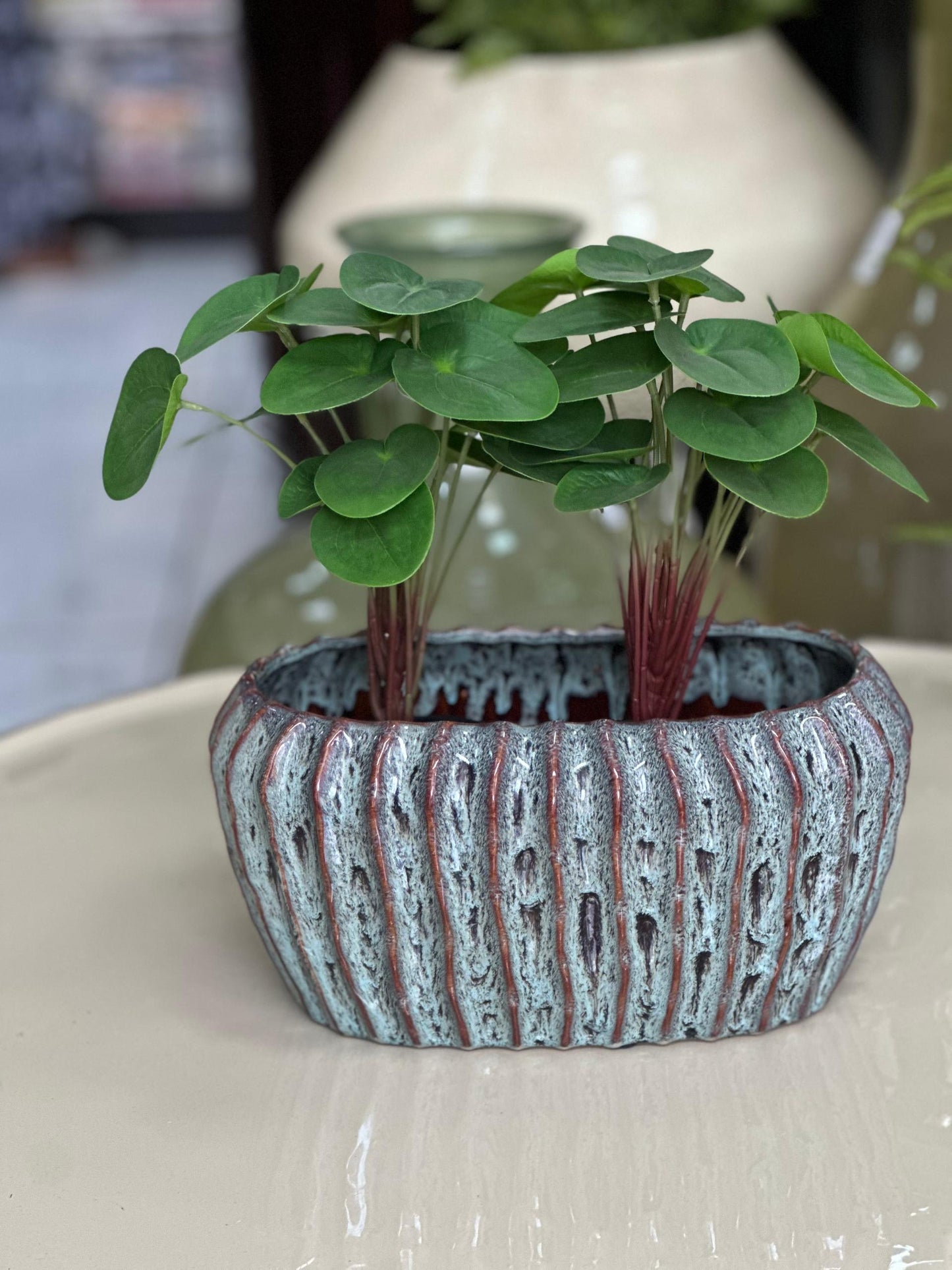 1x Vase + fleurs