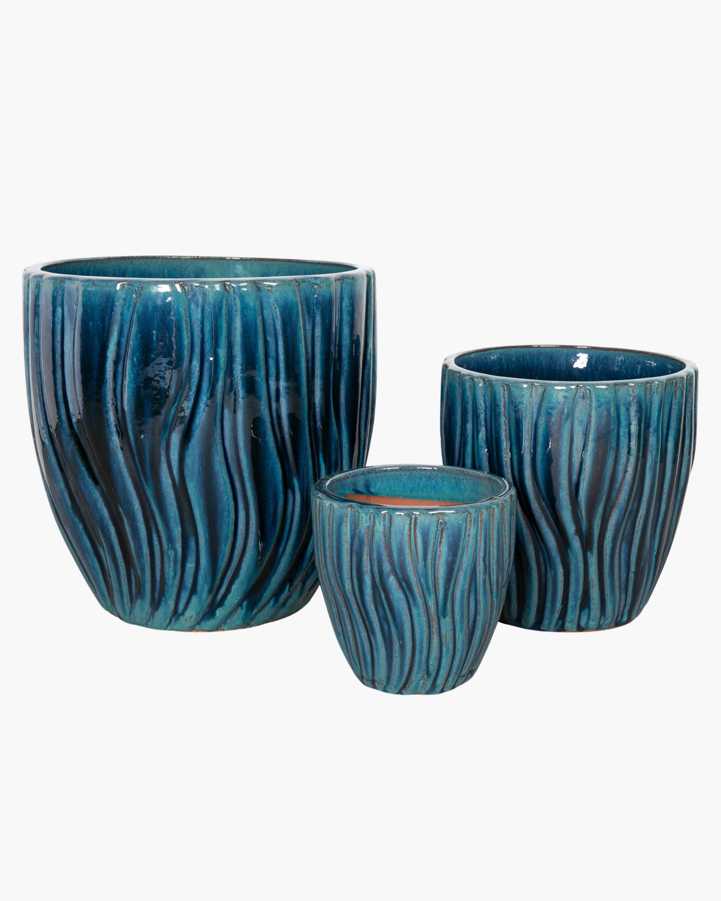 Grands vases Wavy en céramique