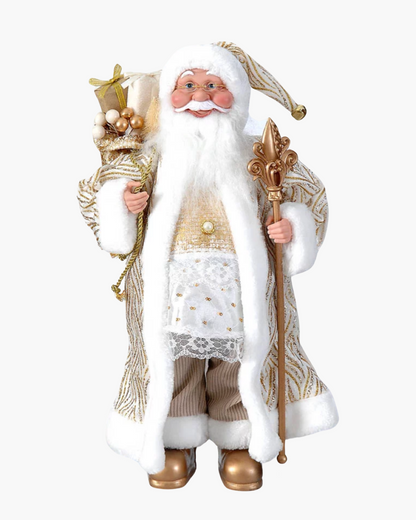 Père Noël white&gold 46cm