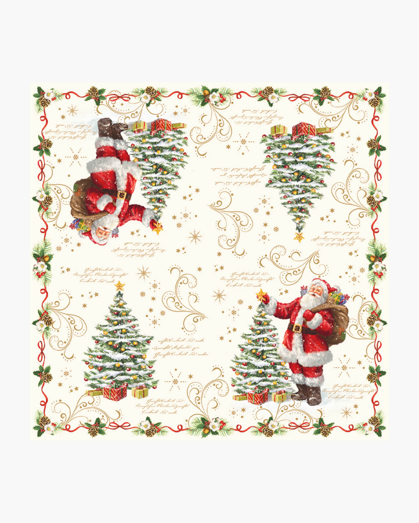 Lot de 20 serviettes en papier 3 plis Magic Xmas