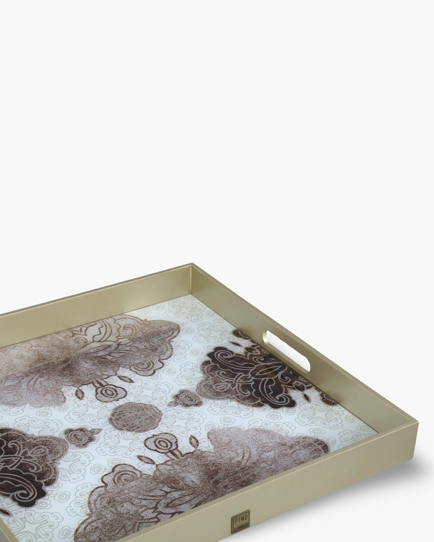 1x Plateau en verre Arabesque
