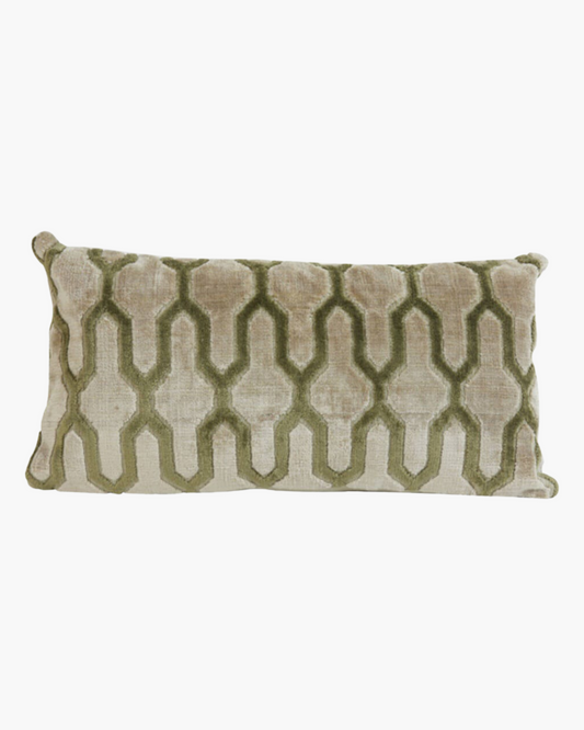 2x Coussin Jembana olive rect (prix à l'unité)