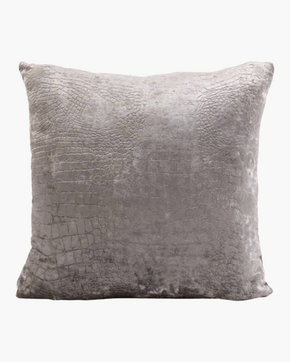 Coussin Bocanda en velours taupe