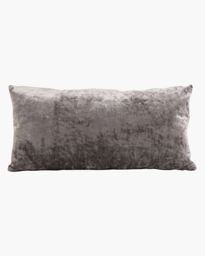 Coussin Bocanda en velours taupe