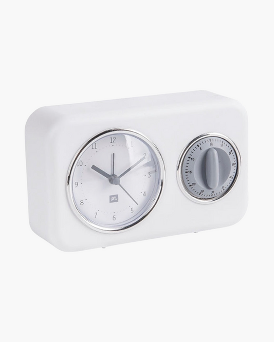 Horloge de cuisine w/ minuteur Retro