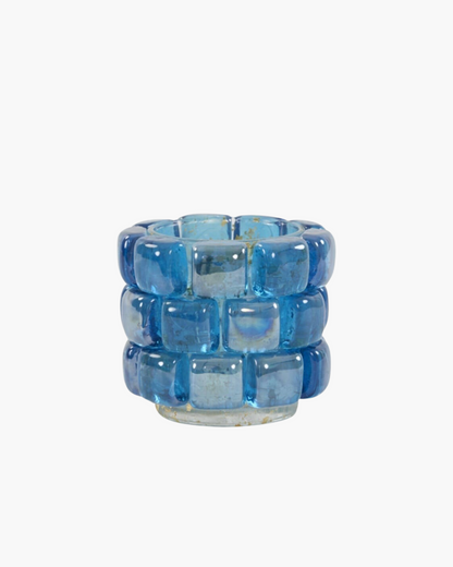 Bougeoir Mosaic bleu PM