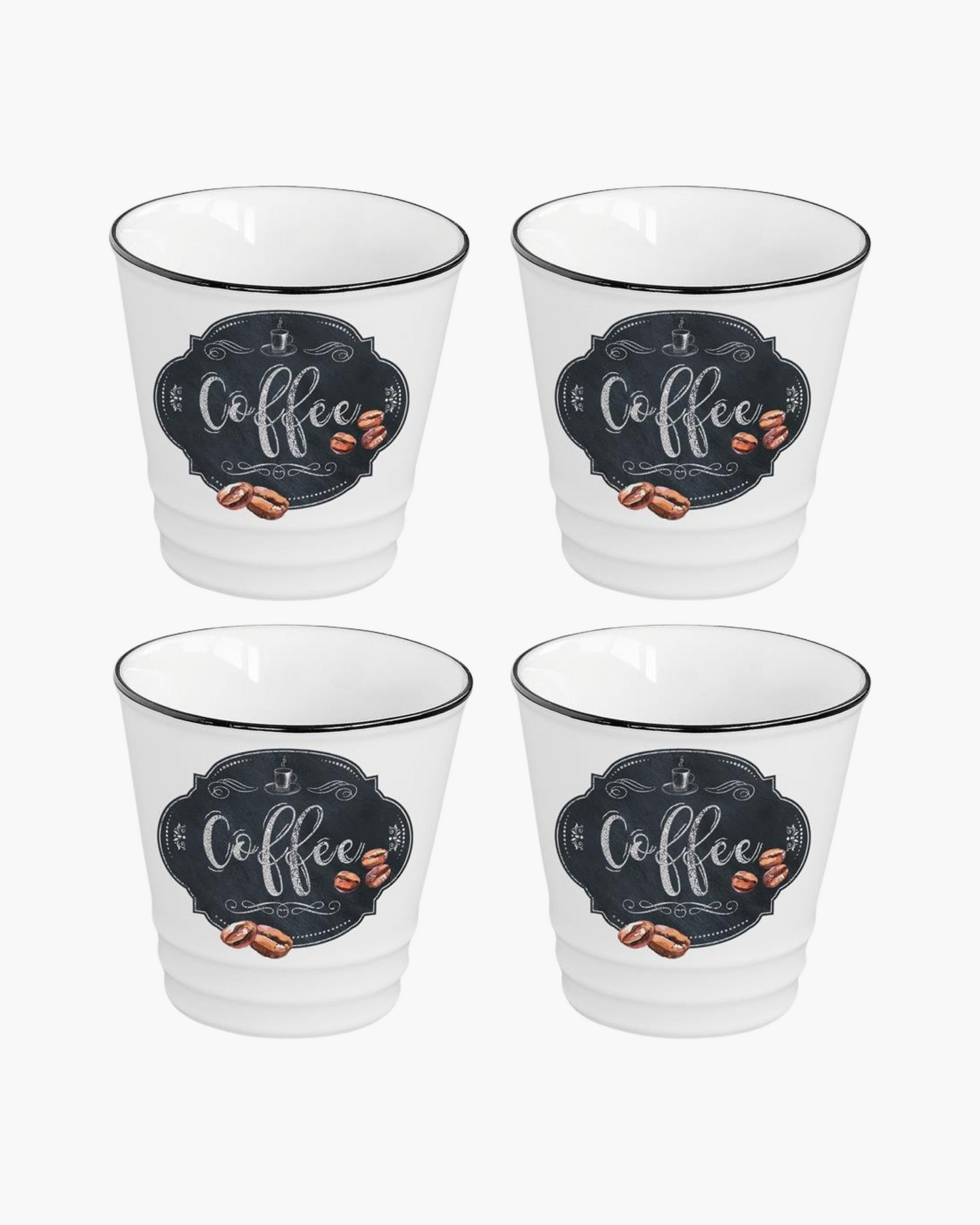 Set de 4 tasses à café Coffee lover