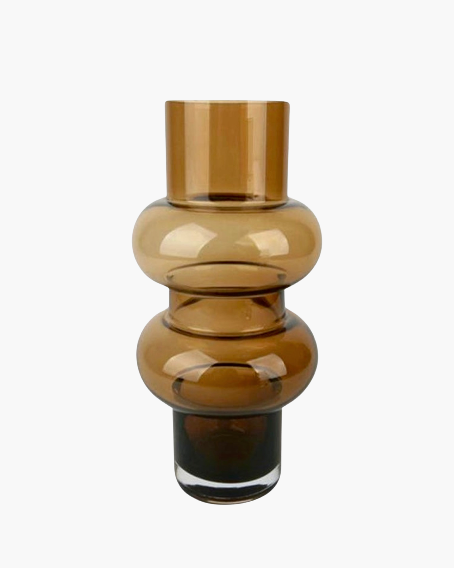 Vase double ambre