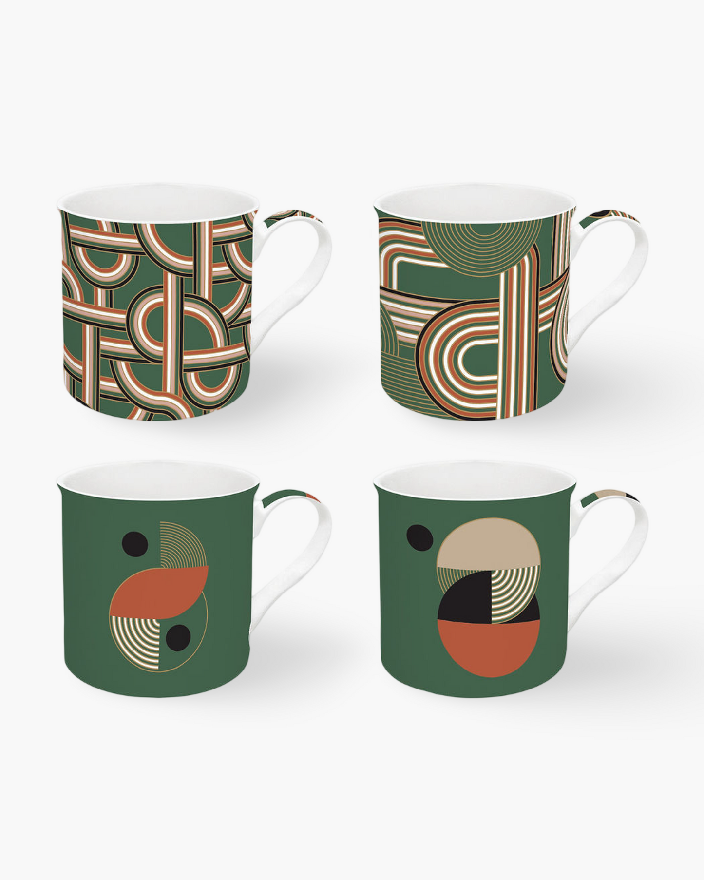 1x Coffret 4 mugs Geometrical Loop