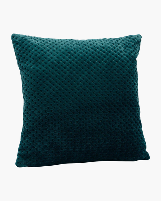 Coussin damier émeraude