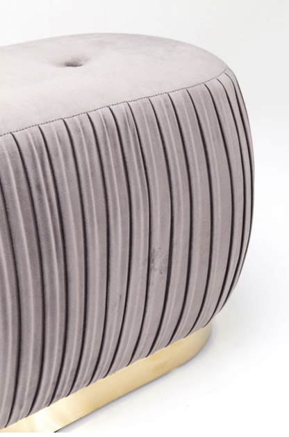 Banquette en velours Grey