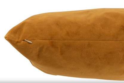 Coussin velours camel